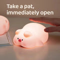 LED Cute Sheep Night Light USB Silicone Night Lamp Rechargeable Touch Sensor Nightlight Panda Rabbit Lamp for Kids Bedroom Decor