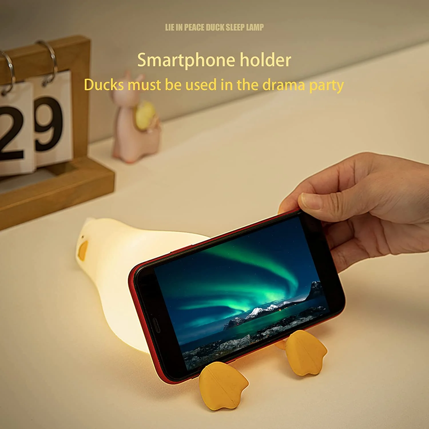 Lying Down Duck LED Night Light