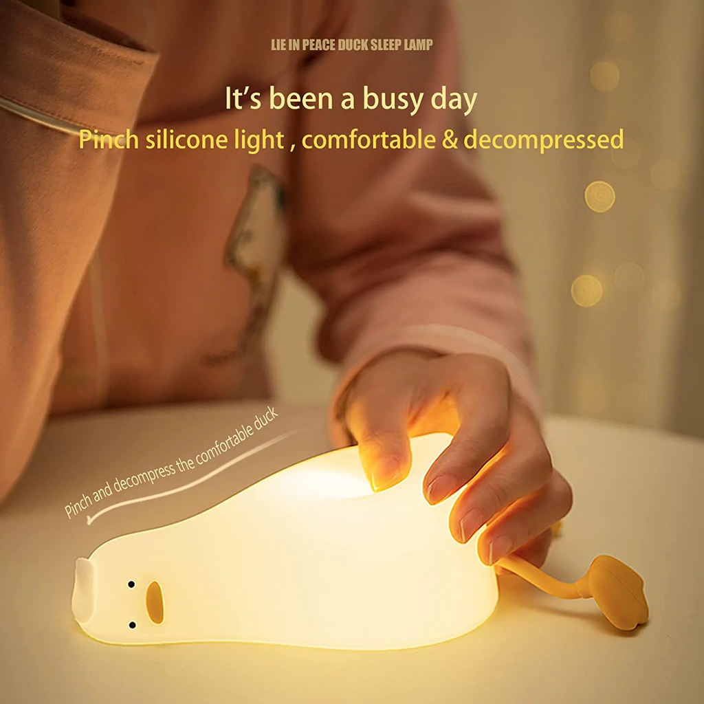 Lying Down Duck LED Night Light