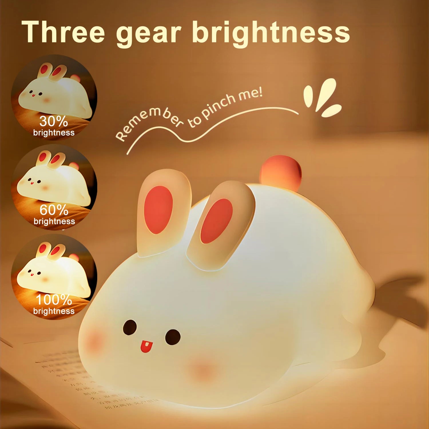Lying Down Bunny Night Light