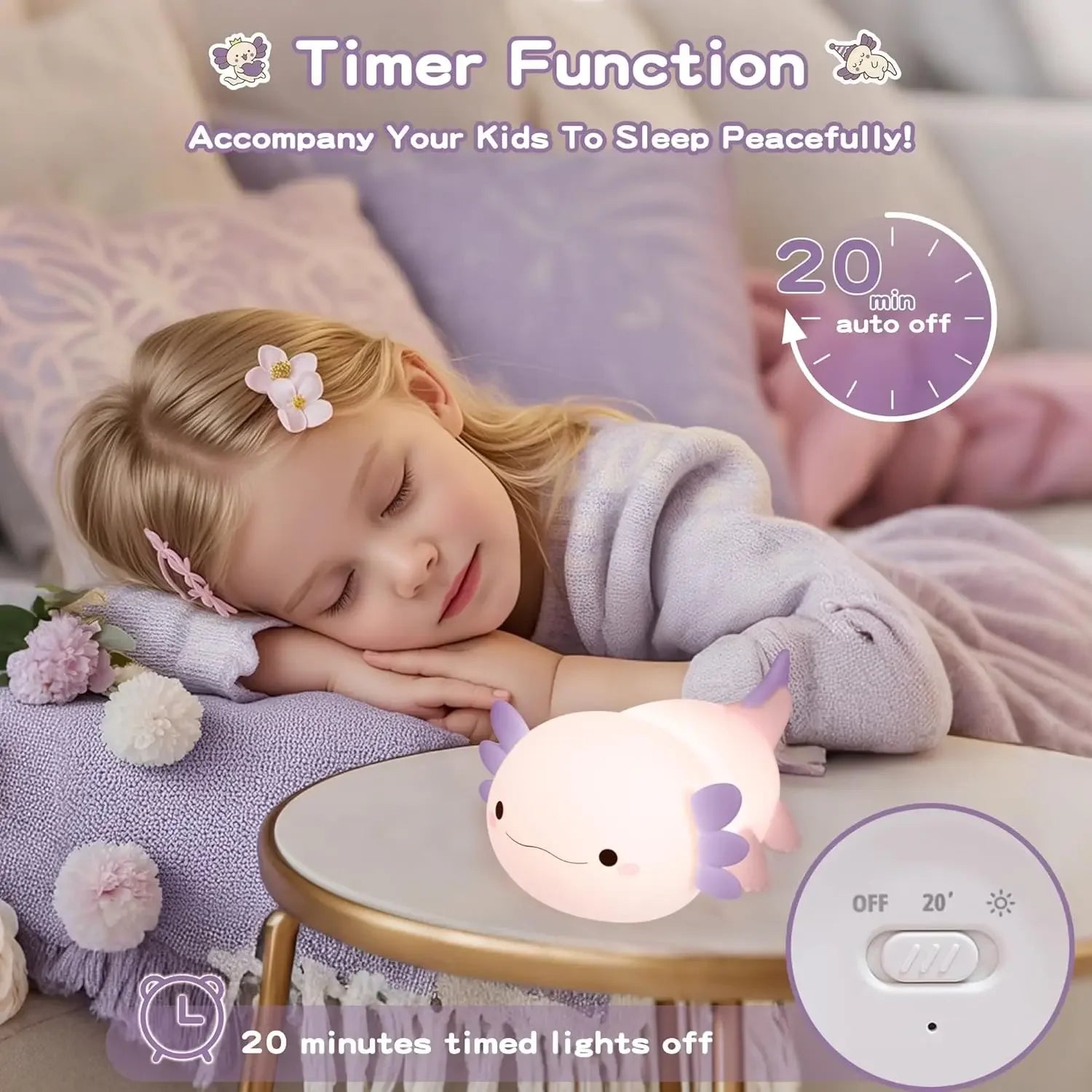 Axolotl Night Light