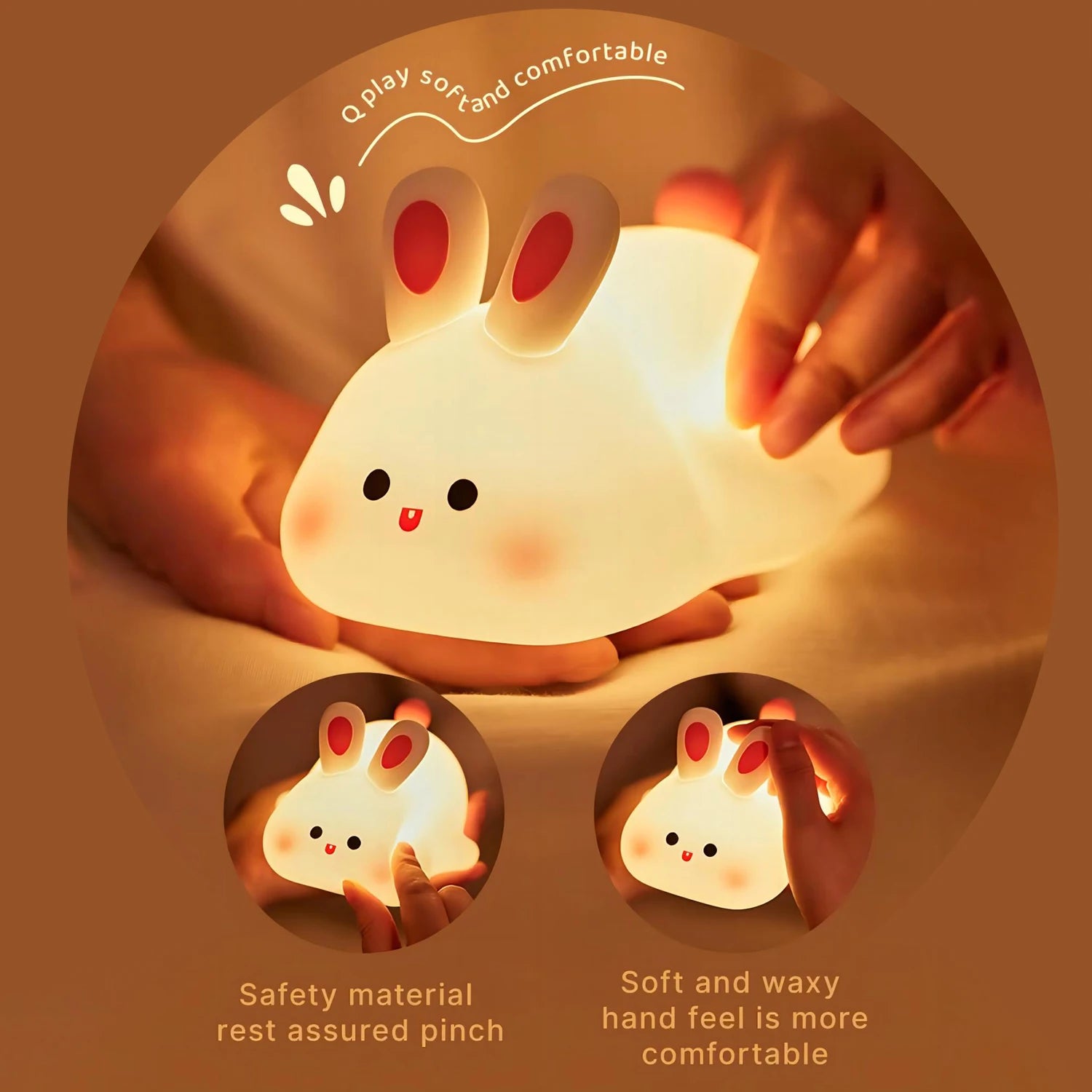 Lying Down Bunny Night Light