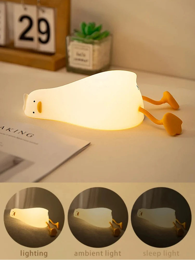 Lying Down Duck Night Light