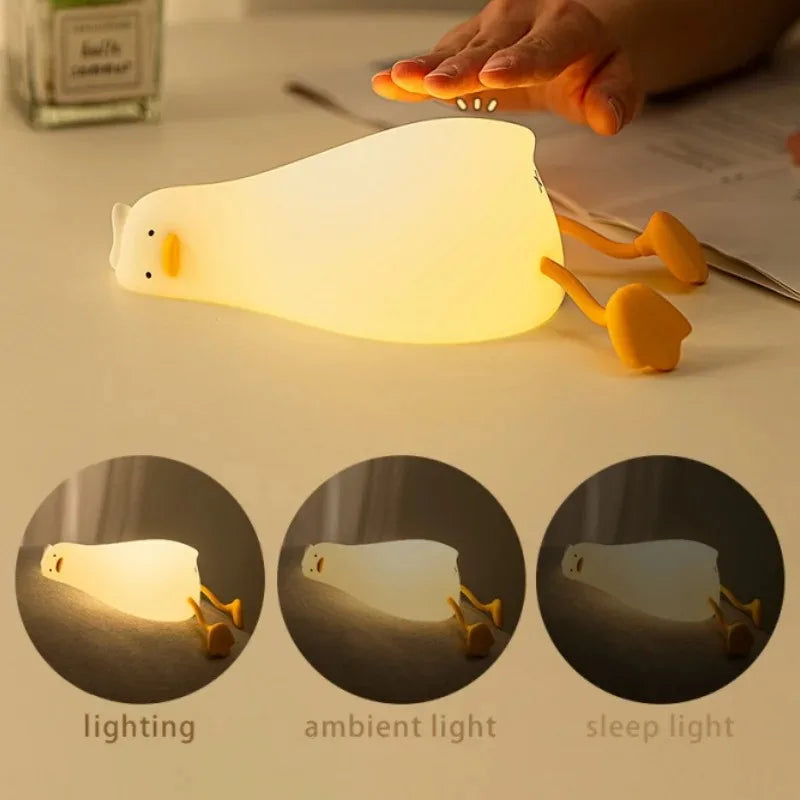 Lying Down Duck Night Light