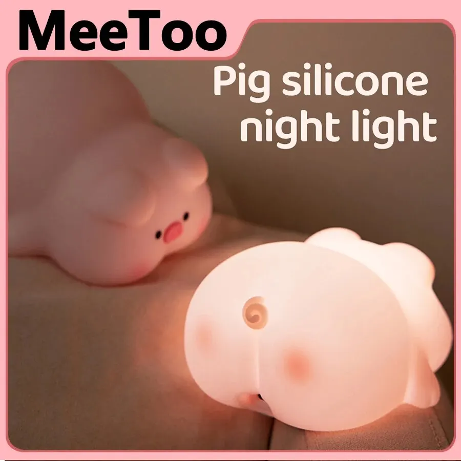 Lying Down Pig LED Night Light