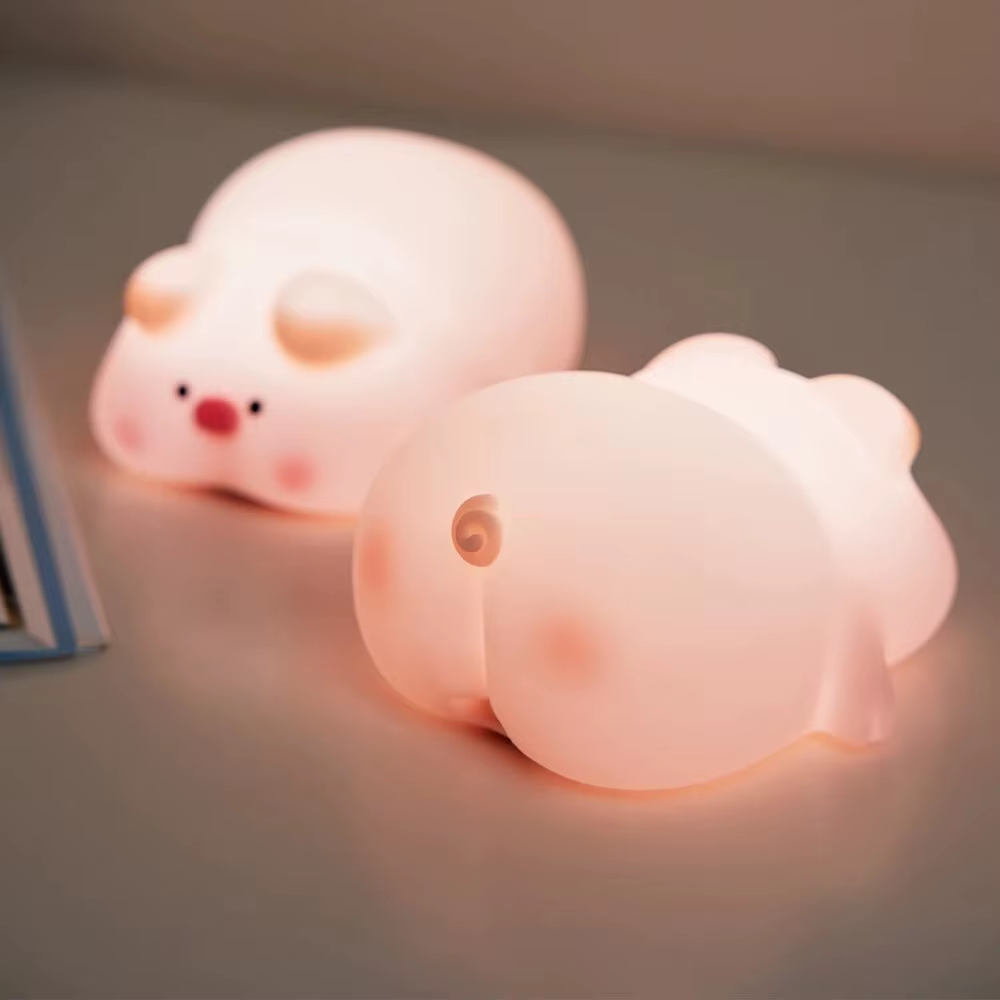 Lying Down Pig LED Night Light