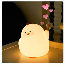 Chicken With a Flower Led Night Light